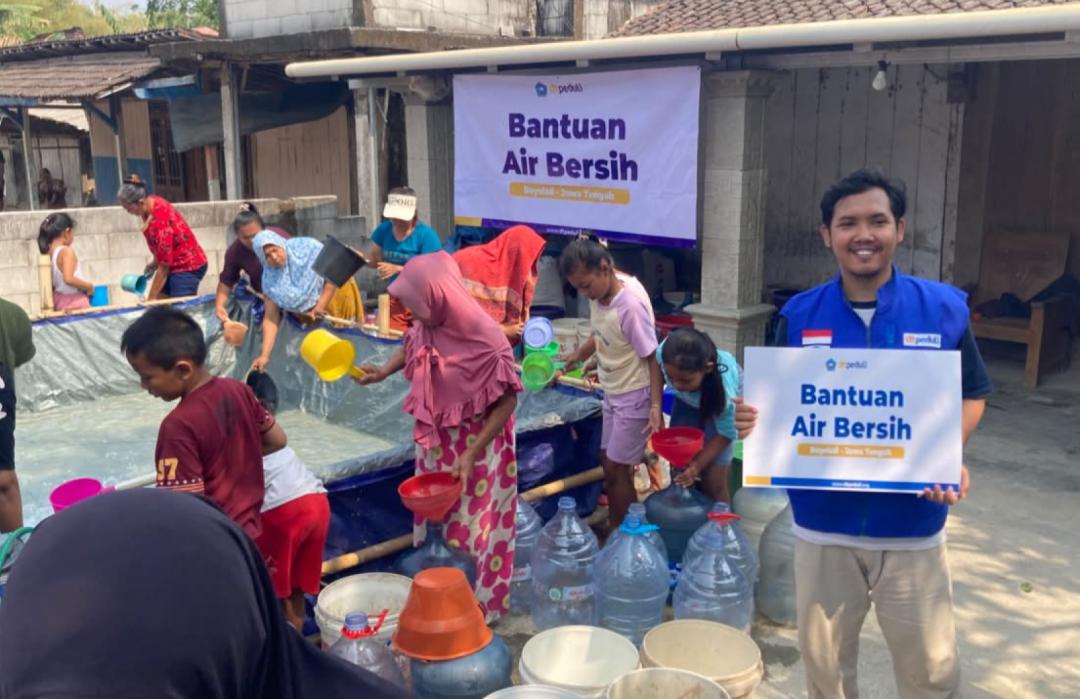 DT Peduli Jateng Salurkan 14.000 Liter Air Bersih untuk Warga Dusun Bendungan, Kabupaten Boyolali