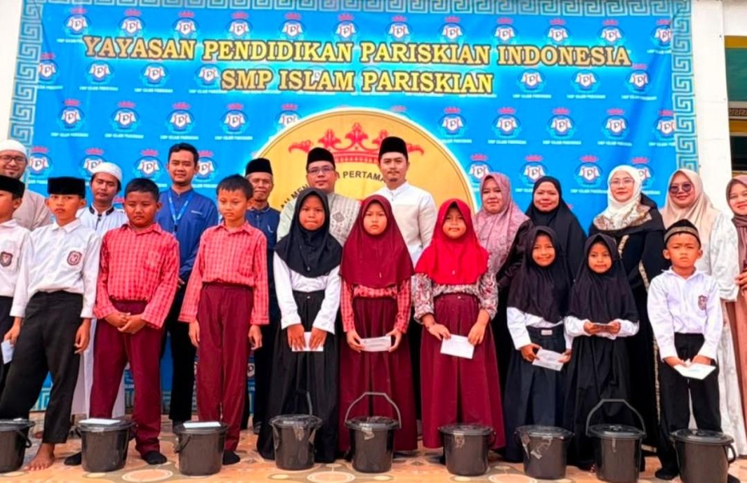 SMP Islam Pariskian Gandeng DT Peduli Serang Gelar Santunan untuk Anak Yatim pada Peringatan Maulid Nabi