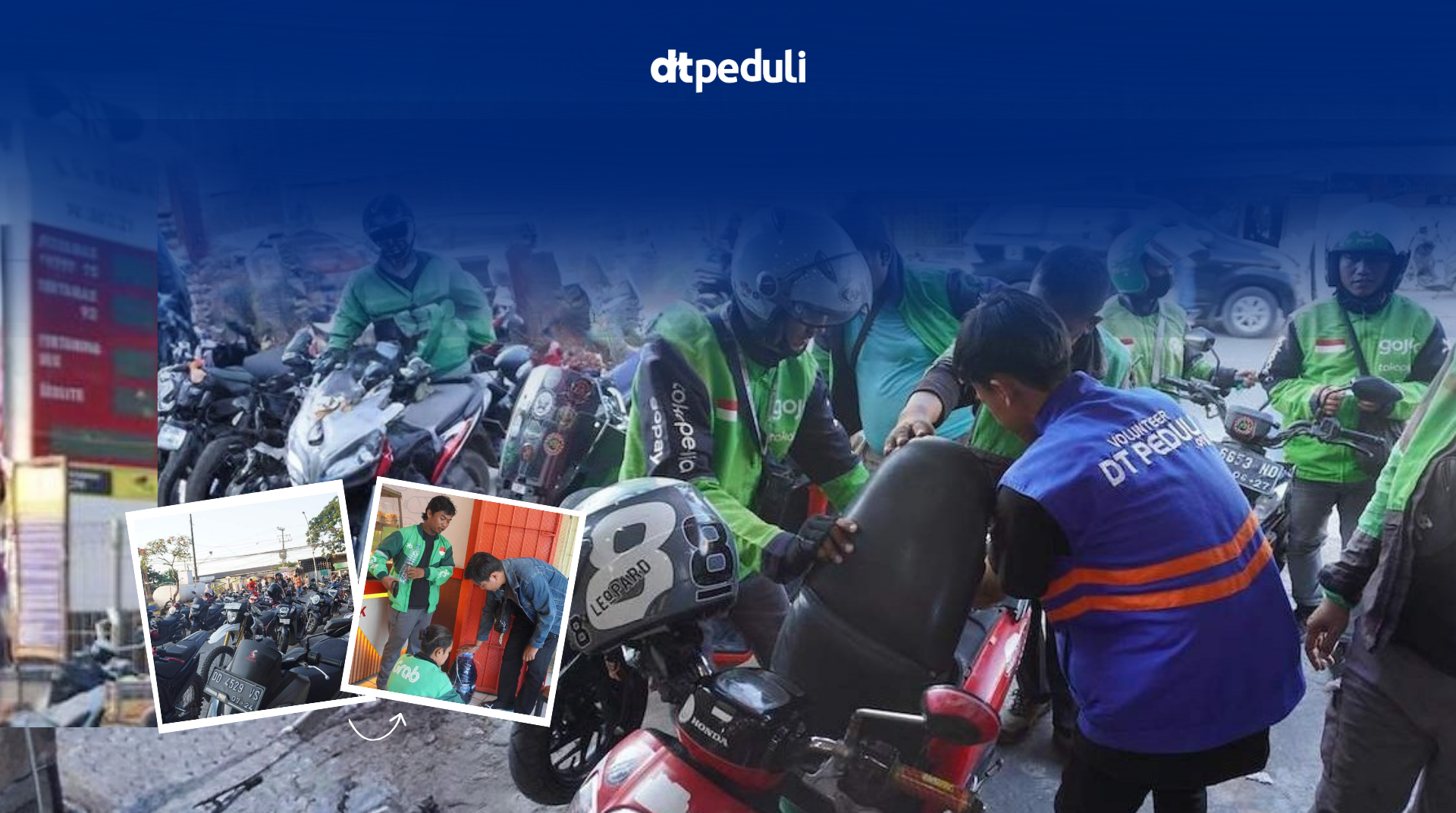 Jangan Biarkan Roda Nafkah Mereka Berhenti, Sedekah BBM untuk Pengemudi Ojek Online di Makassar