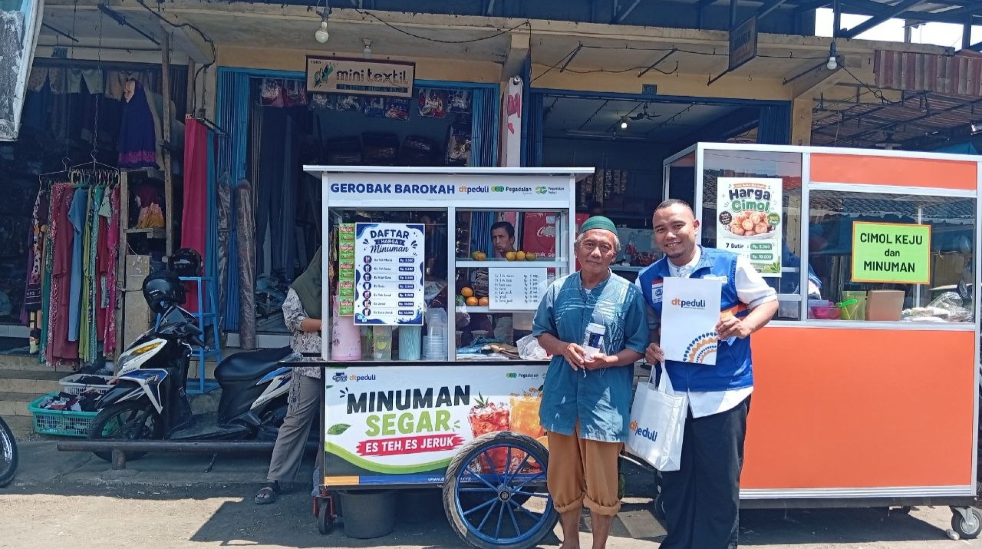 DT Peduli Kuningan Monitoring Program Gerobak Barokah, Tinjau Perkembangan Usaha Penerima Manfaat