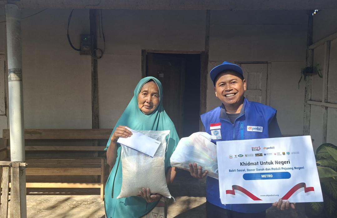 Khidmat untuk Negeri, DT Peduli Metro Ringankan Beban Warga yang Membutuhkan