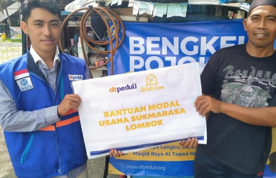 Berdayakan Takmir Masjid, DT Peduli Mataram Berikan Bantuan Modal Usaha 