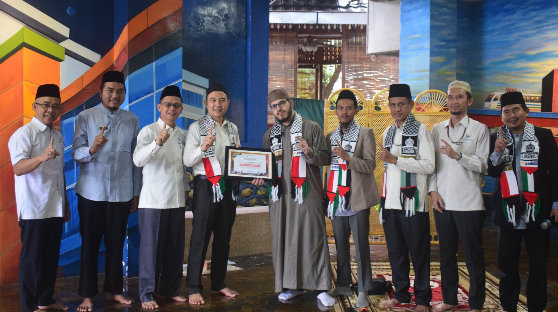 Safari Dakwah Ramadhan, DT Peduli Sumsel Gelar Do'a dan Kajian bersama Syeikh Palestina di BPS Provinsi Sumsel