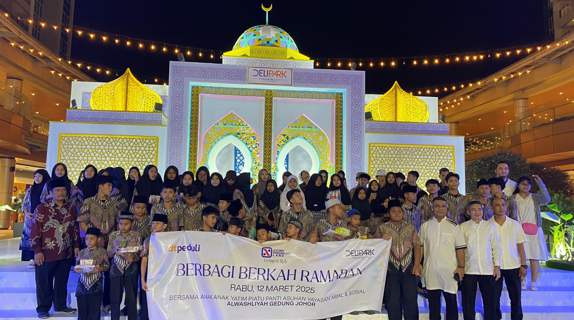 DT Peduli Sumut Berkolaborasi dengan Delipark Podomoro City Medan Gelar Santunan dan Buka Puasa Bersama Anak Yatim 