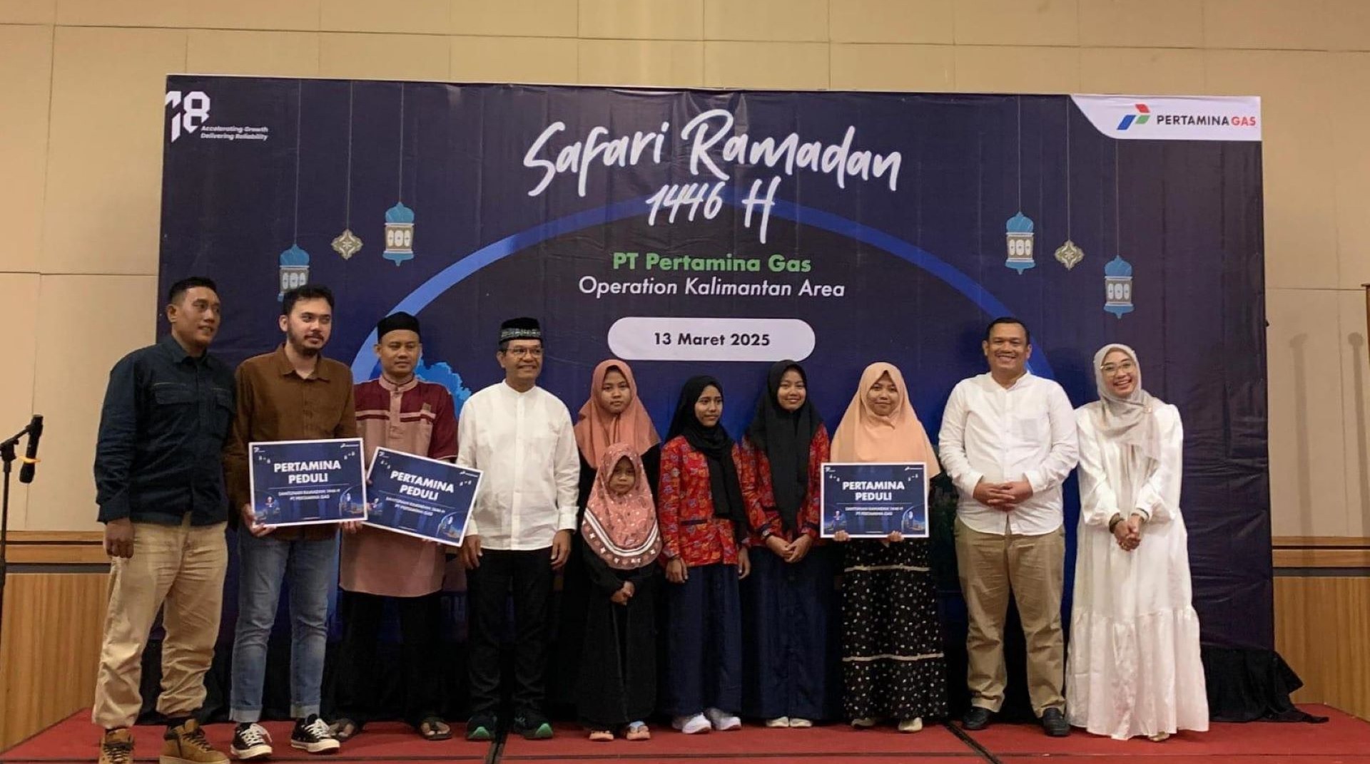 Santuni Panti Asuhan dan Mushala di Balikpapan, Pertamina Gas OKA dan DT Peduli Kalsel Gelar Safari Ramadhan