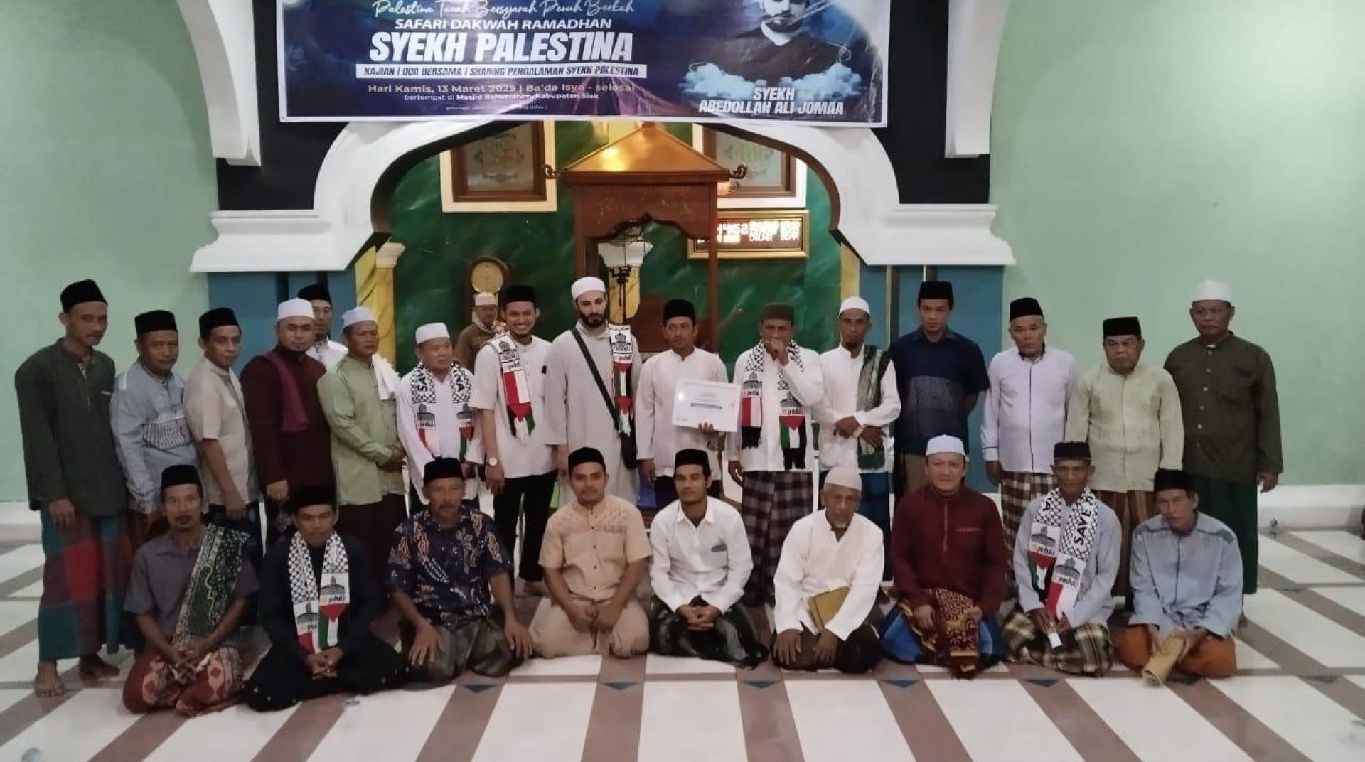 Tingkatkan Peduli Palestina, DT Peduli Riau Gelar Safari Ramadhan Bersama Syekh Palestina